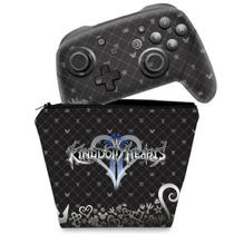 Capa Case e Skin Adesivo Compatível Nintendo Switch Pro Controle - Kingdom Hearts 3 - Pop Arte Skins