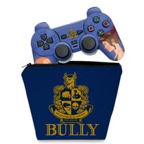 Capa Case e Skin Adesivo Compatível PS2 Controle - Bully
