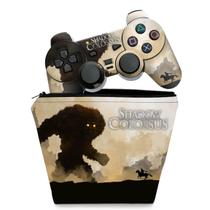 Capa Case e Skin Adesivo Compatível PS2 Controle - Shadow Colossus
