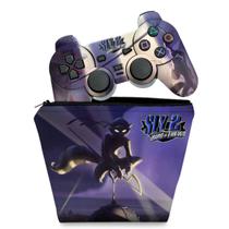 Capa Case e Skin Adesivo Compatível PS2 Controle - Sly 2