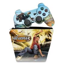 Capa Case e Skin Adesivo Compatível PS2 Controle - Tony Hawks Pro Skater 3
