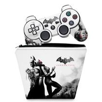 Capa Case e Skin Adesivo Compatível PS3 Controle - Batman Arkham City