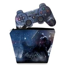 Capa Case e Skin Adesivo Compatível PS3 Controle - Batman Arkham Origins