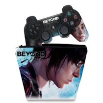 Capa Case e Skin Adesivo Compatível PS3 Controle - Beyond Two Souls - Pop Arte Skins