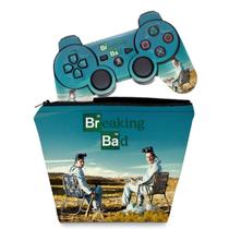 Capa Case e Skin Adesivo Compatível PS3 Controle - Breaking Bad