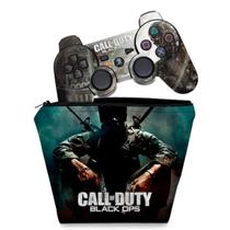Capa Case e Skin Adesivo Compatível PS3 Controle - Call O Duty Black Ops