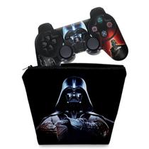 Capa Case e Skin Adesivo Compatível PS3 Controle - Darth Vader