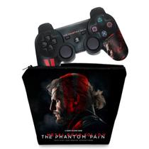 Capa Case e Skin Adesivo Compatível PS3 Controle - Metal Gear Solid 5