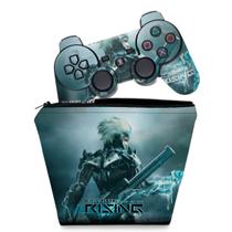 Capa Case e Skin Adesivo Compatível PS3 Controle - Metal Gear Solid