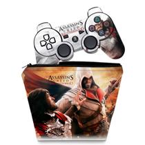 Capa Case e Skin Adesivo Compatível PS3 Controle - Modelo 067