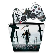 Capa Case e Skin Adesivo Compatível PS3 Controle - Ninja Gaiden