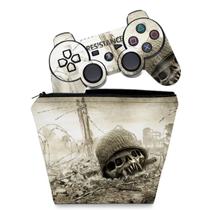 Capa Case e Skin Adesivo Compatível PS3 Controle - Resistance Fall Of