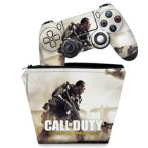 Capa Case e Skin Compatível PS4 Controle - Call of Duty Advanced Warfare