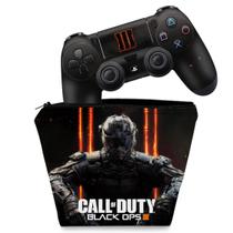 Capa Case e Skin Compatível PS4 Controle - Call of Duty Black Ops 3