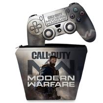 Capa Case e Skin Compatível PS4 Controle - Call Of Duty Modern Warfare