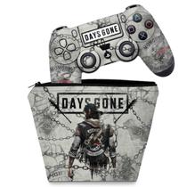 Capa Case e Skin Compatível PS4 Controle - Days Gone