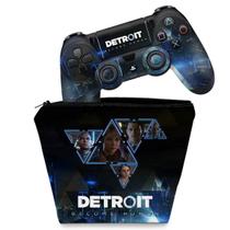 Capa Case e Skin Compatível PS4 Controle - Detroit Become Human - Pop Arte Skins