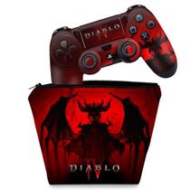 Capa Case e Skin Compatível PS4 Controle - Diablo IV 4