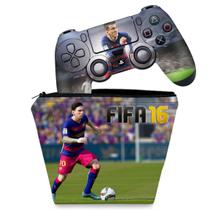 Capa Case e Skin Compatível PS4 Controle - Fifa 16
