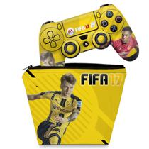 Capa Case e Skin Compatível PS4 Controle - Fifa 17