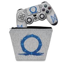 Capa Case e Skin Compatível PS4 Controle - God of War Ragnarok