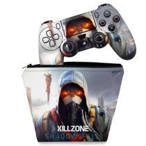 Capa Case e Skin Compatível PS4 Controle - Killzone Shadow Fall