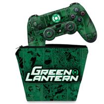 Capa Case e Skin Compatível PS4 Controle - Lanterna Verde Comics