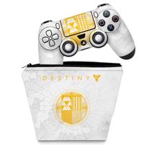 Capa Case e Skin Compatível PS4 Controle - Limited Edition Destiny