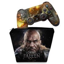 Capa Case e Skin Compatível PS4 Controle - Lords of the Fallen