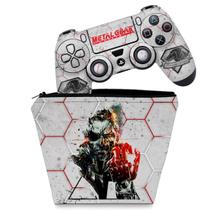 Capa Case e Skin Compatível PS4 Controle - Metal Gear Solid