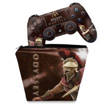 Capa Case e Skin Compatível PS4 Controle - Modelo 320