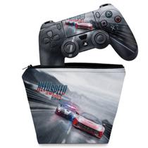 Capa Case e Skin Compatível PS4 Controle - Need for Speed Rivals