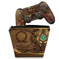 Capa Case e Skin Compatível PS4 Controle - Pandora's Box God Of War