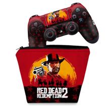Capa Case e Skin Compatível PS4 Controle - Red Dead Redemption 2 - Pop Arte Skins