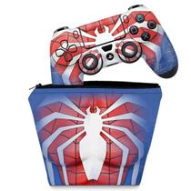 Capa Case e Skin Compatível PS4 Controle - Spider-Man Homem Aranha 2