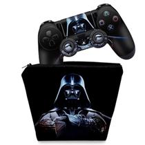 Capa Case e Skin Compatível PS4 Controle - Star Wars - Darth Vader