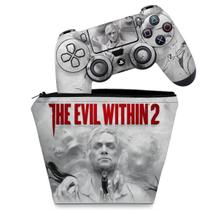 Capa Case e Skin Compatível PS4 Controle - The Evil Within 2