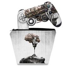 Capa Case e Skin Compatível PS4 Controle - The Evil Within