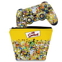 Capa Case e Skin Compatível PS4 Controle - The Simpsons