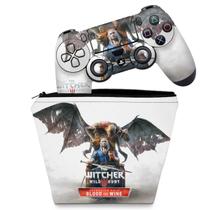 Capa Case e Skin Compatível PS4 Controle - The Witcher 3: Wild Hunt - Blood and Wine - Pop Arte Skins