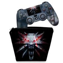 Capa Case e Skin Compatível PS4 Controle - The Witcher A