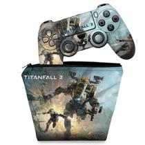 Capa Case e Skin Compatível PS4 Controle - Titanfall 2 a