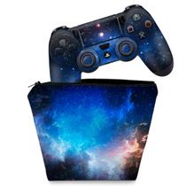 Capa Case e Skin Compatível PS4 Controle - Universo Cosmos