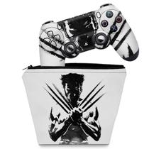 Capa Case e Skin Compatível PS4 Controle - Wolverine - X Men