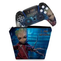 Capa Case e Skin Compatível PS5 Controle - Baby Groot