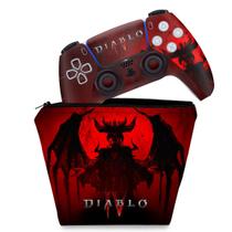 Capa Case e Skin Compatível PS5 Controle - Diablo IV 4