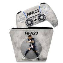 Capa Case e Skin Compatível PS5 Controle - FIFA 23