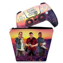 Capa Case e Skin Compatível PS5 Controle - GTA V