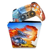 Capa Case e Skin Compatível PS5 Controle - Horizon Forbidden West - Pop Arte Skins