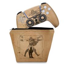 Capa Case e Skin Compatível PS5 Controle - Modelo 062